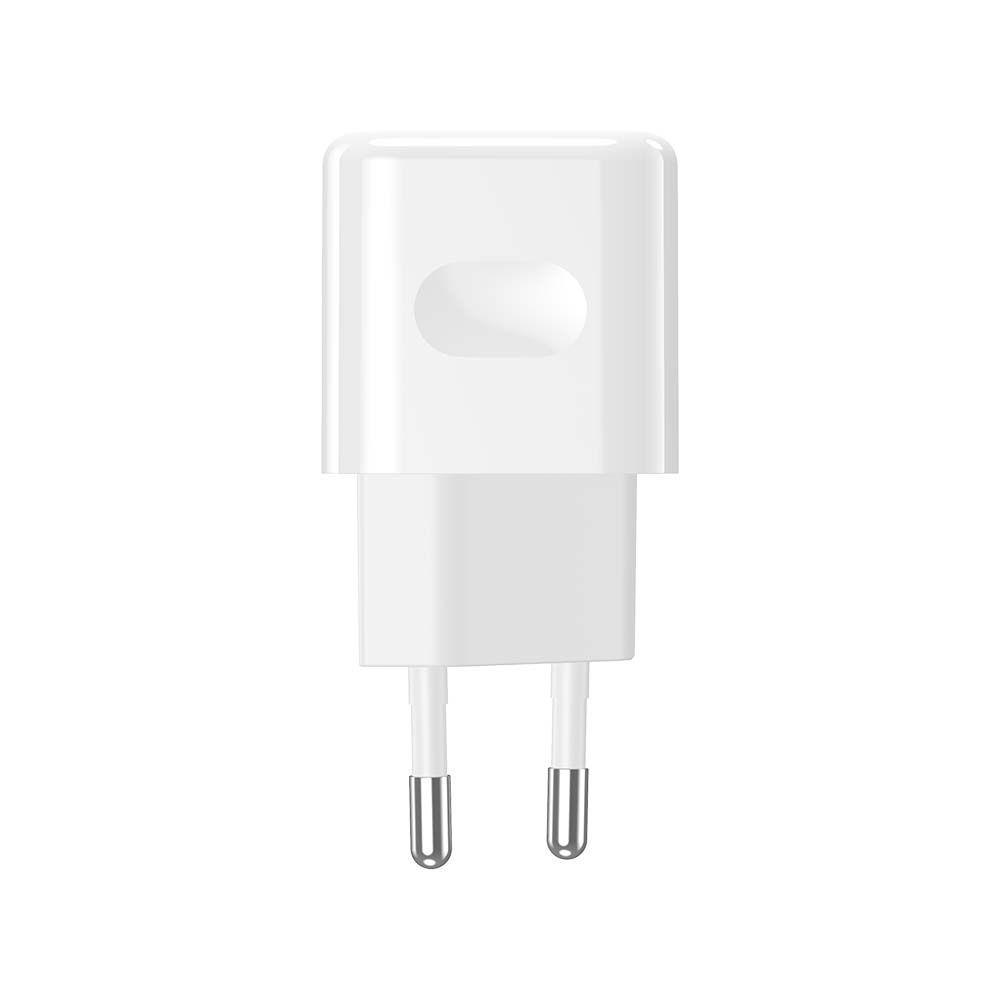 Ładowarka Sieciowa Fast Charger USB + USB C, 20W, Power Delivery, Wtyczka EU, Biała, VTAC, SKU 6678