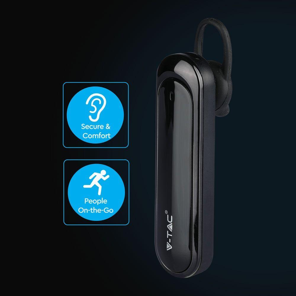 VT-6800 BLUETOOTH HEADSET-170mah BATTERY-BLACK