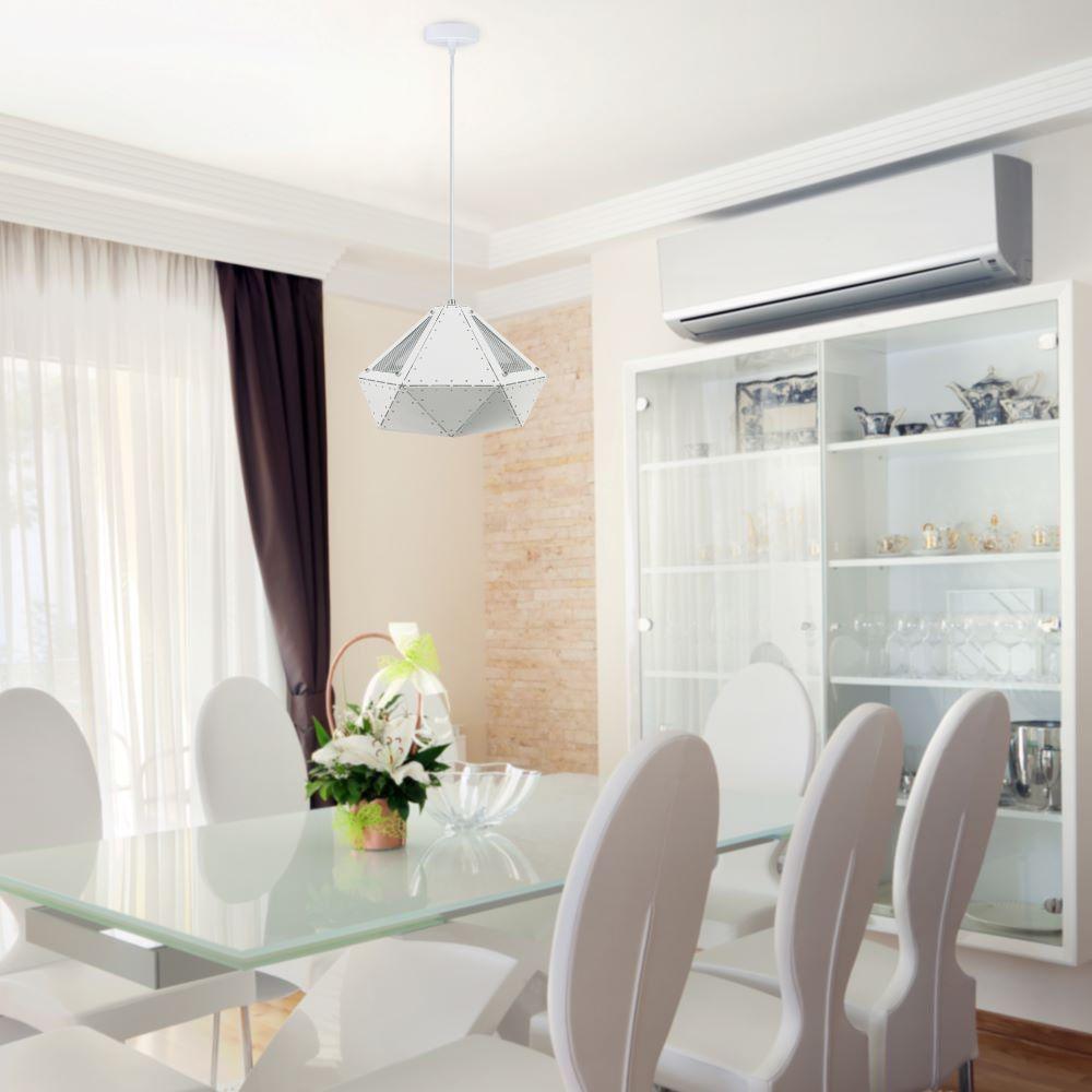 VT-7310 PASTEL PRISM WHITE PENDANT LIGHT(E27) D:310*180MM