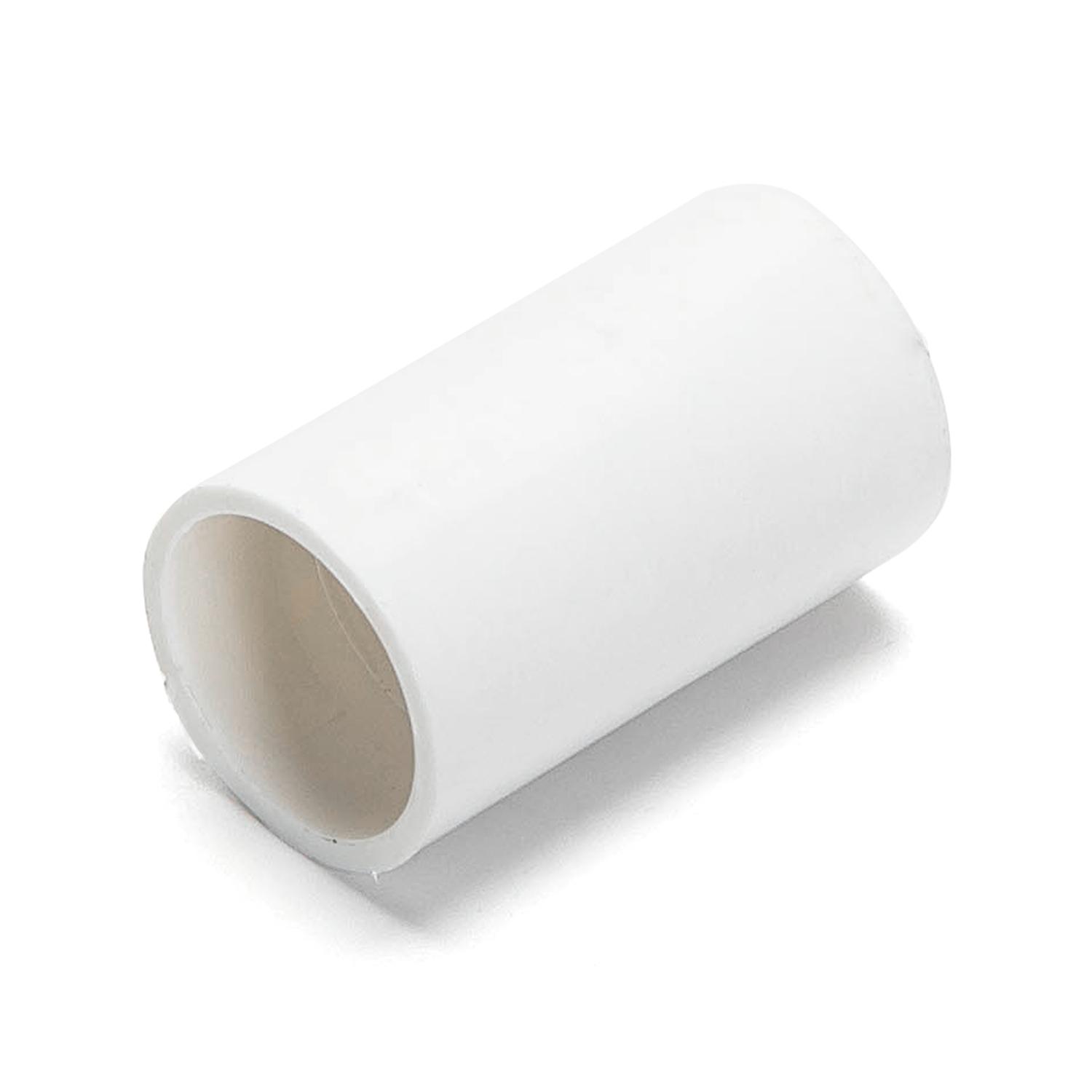 PVC Round Wire Duct Connector White 16mm 4PCS