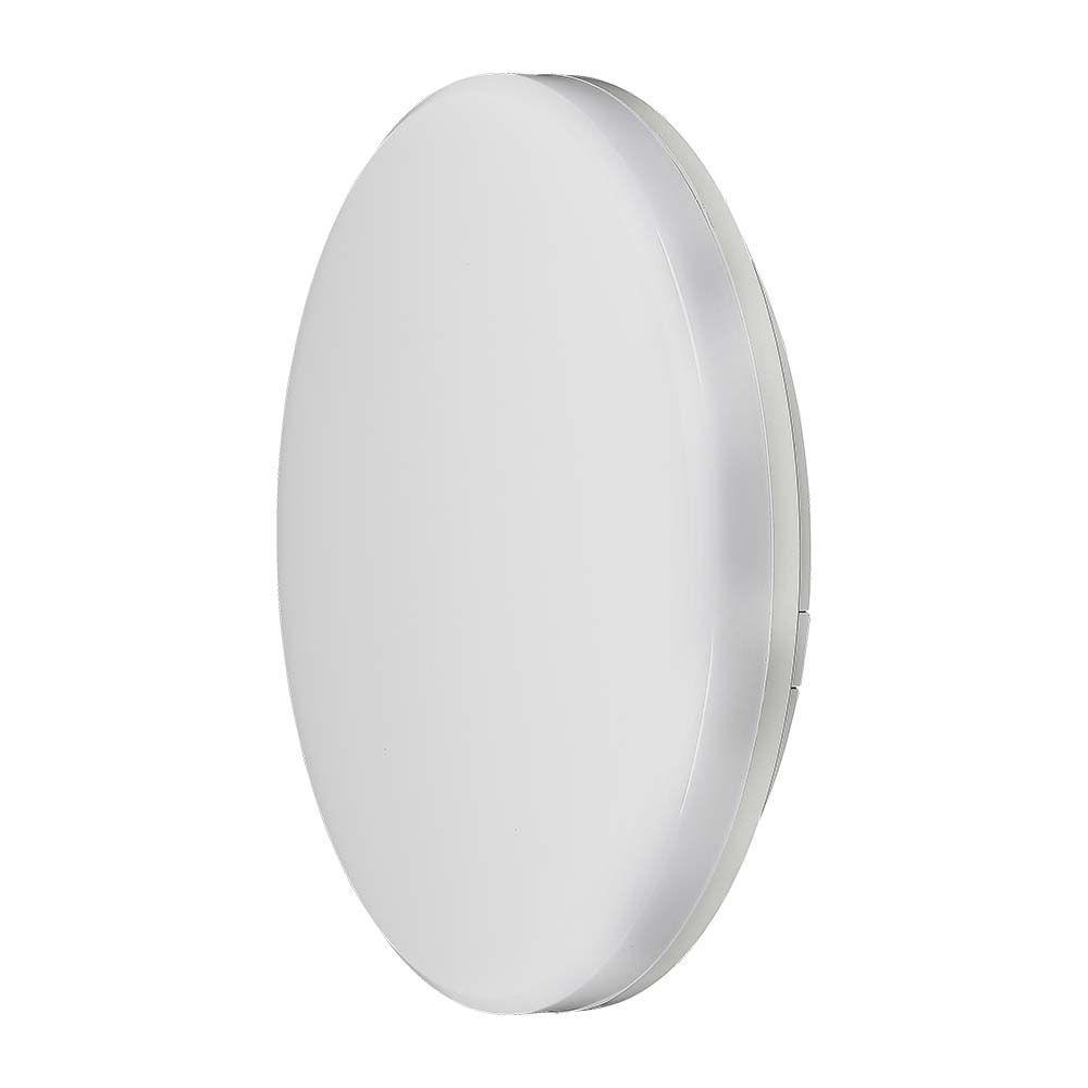 25W Plafon LED, IP44, Chip Samsung, Barwa:6500K, Klosz PC, Okrągły, VTAC, SKU 2113949