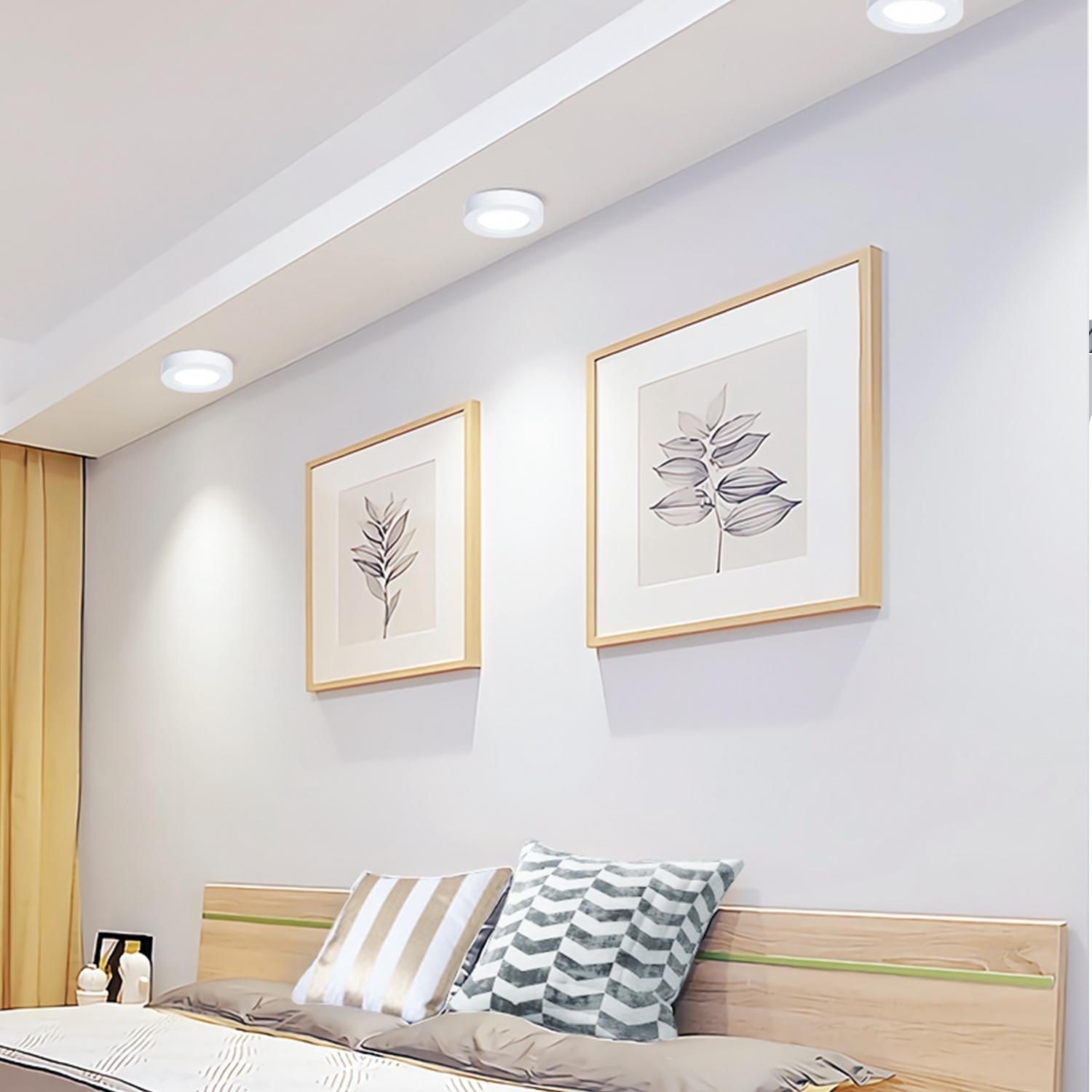 Downlight natynkowy okrągły LED 24W Światło białe