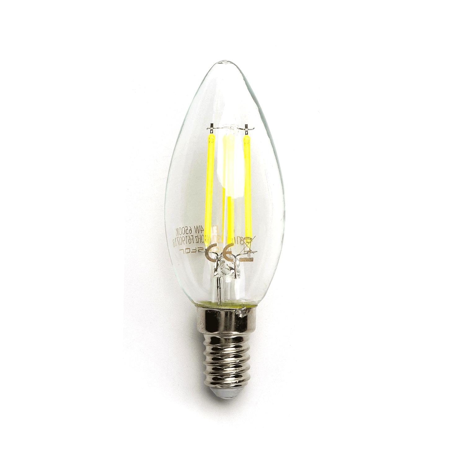 LED Filament Bulb (Clear) C35 E14 6W