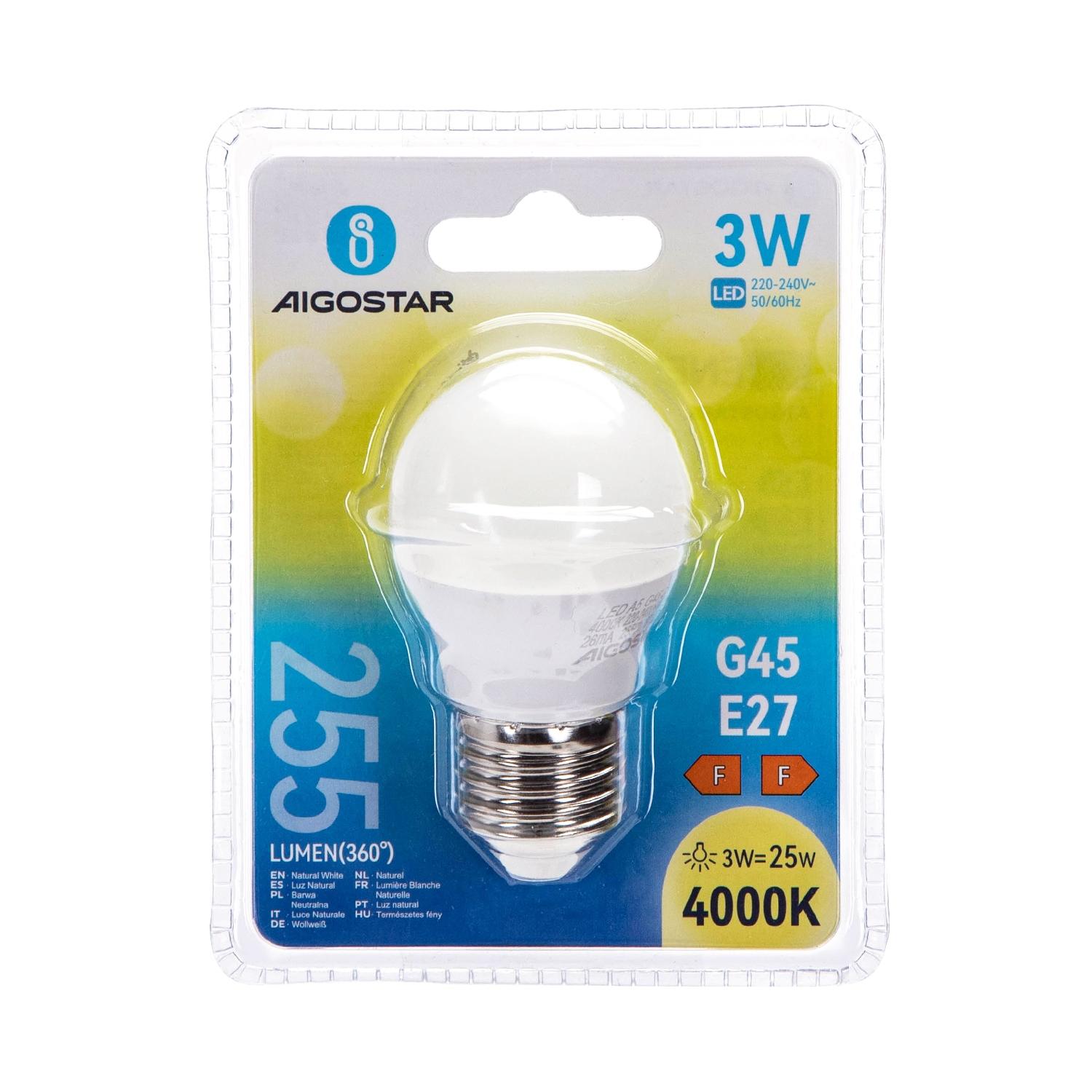 LED G45 E27 3W