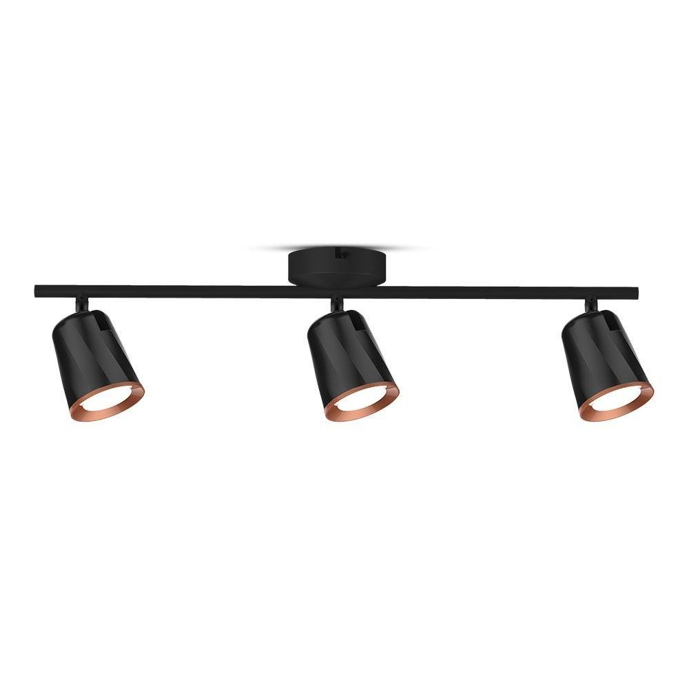 VT-818 18W LED WALL LIGHT(3 HEAD) 3000K BLACK