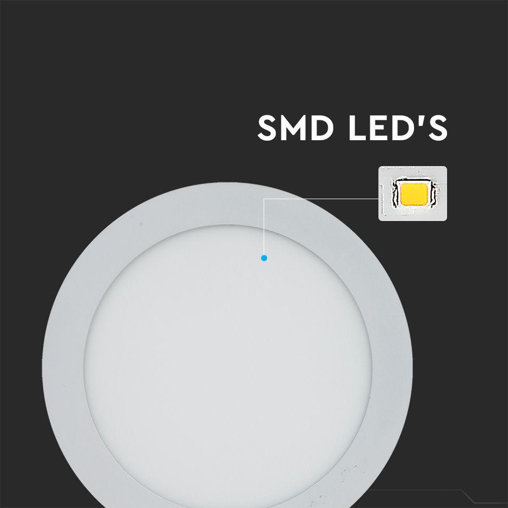 VT-2207 22W LED SLIM PANEL LIGHT 3000K ROUND