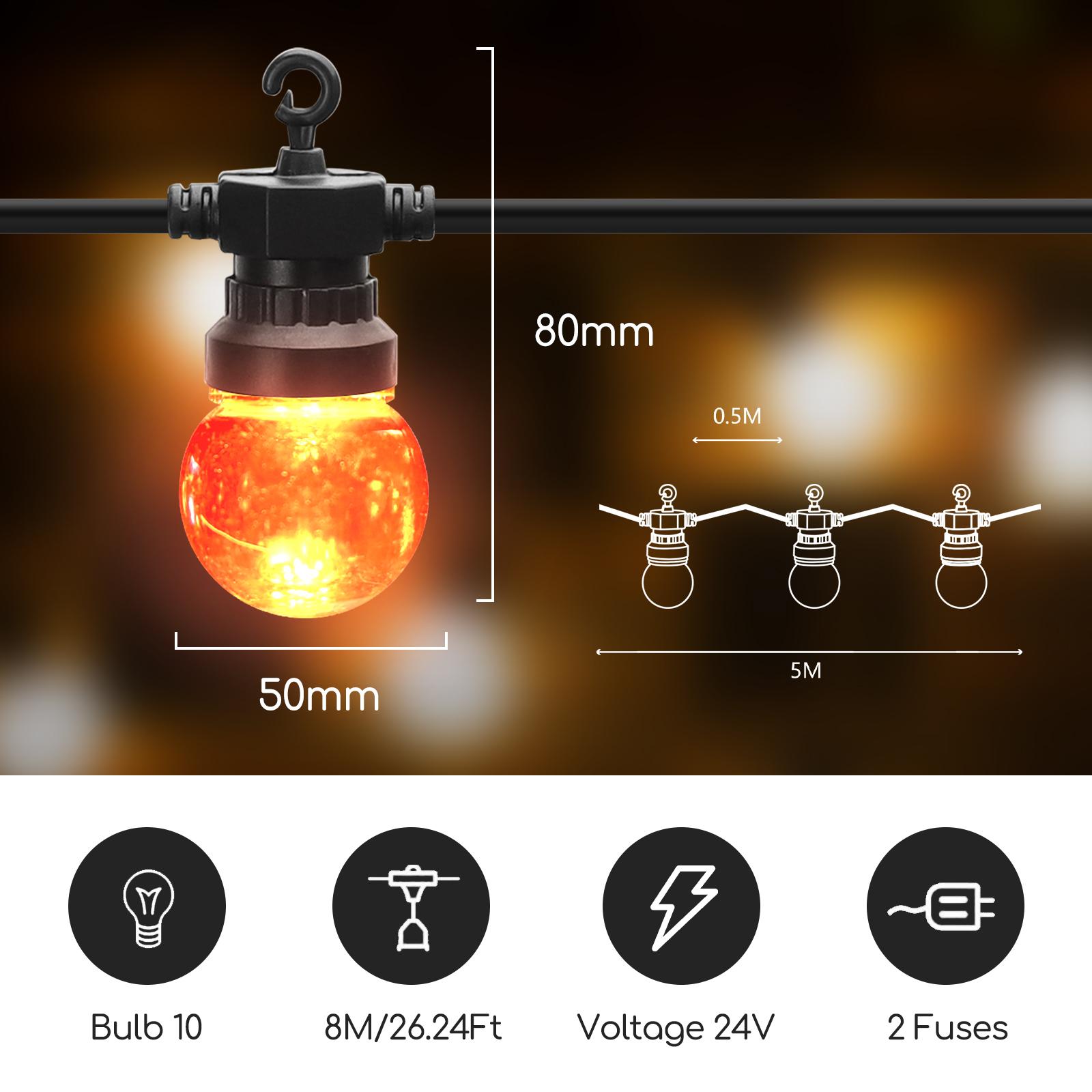 Sznur lamp LED o niskim napięciu