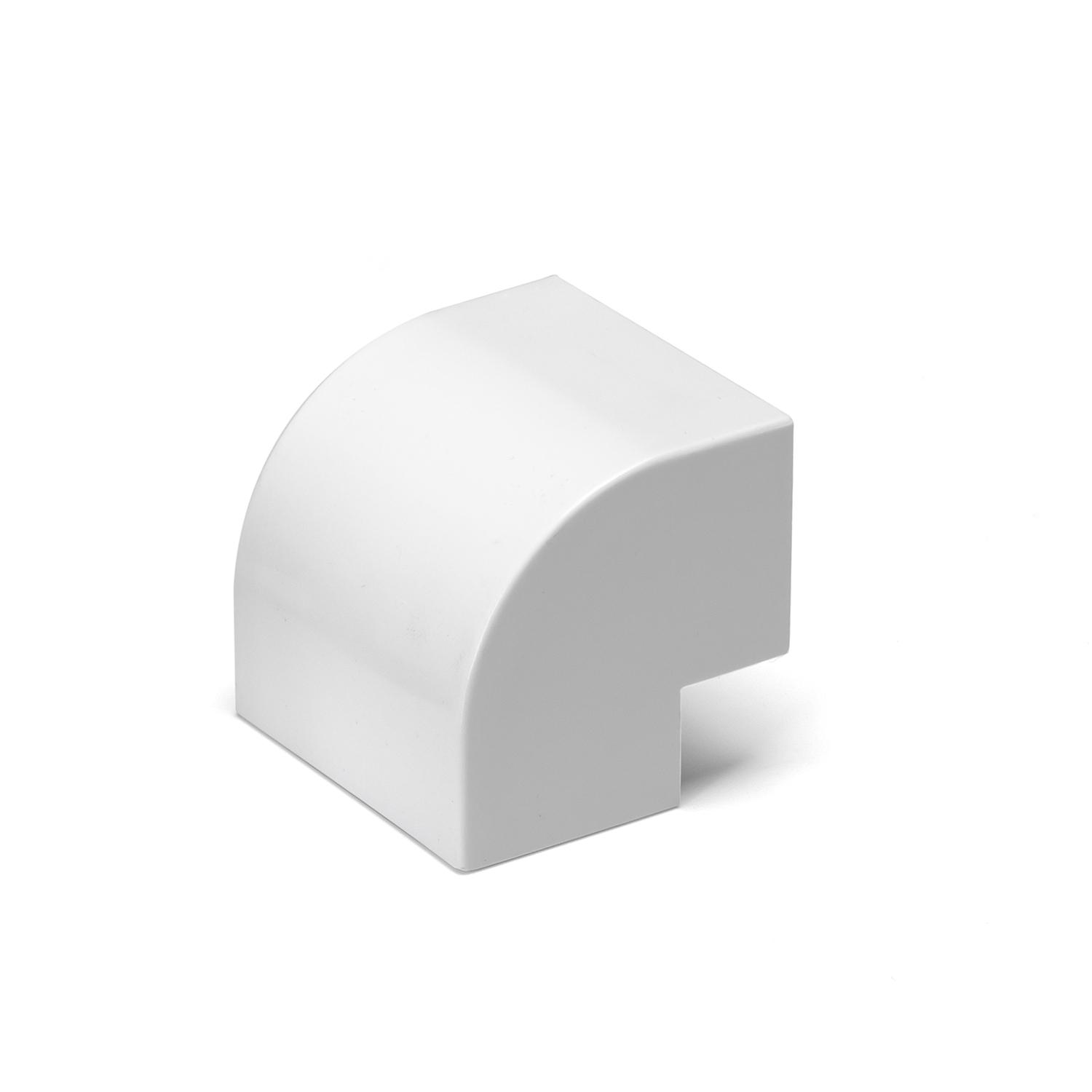 PVC Square Trunking External Bend White 25*16mm 4pcs