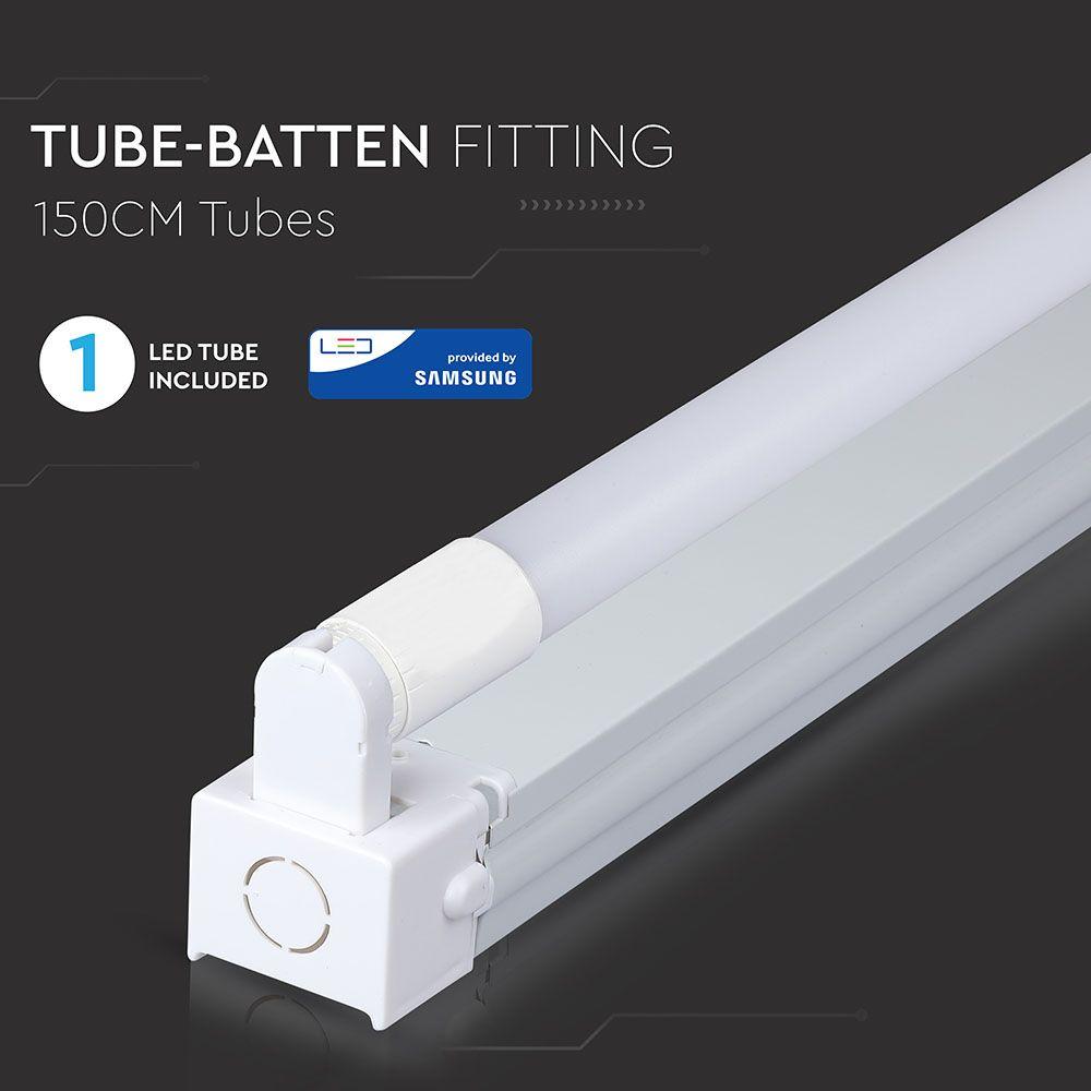 VT-15023 SINGLE BATTEN FITTING-150CM WITH 22W SAMSUNG LED TUBE 4000K