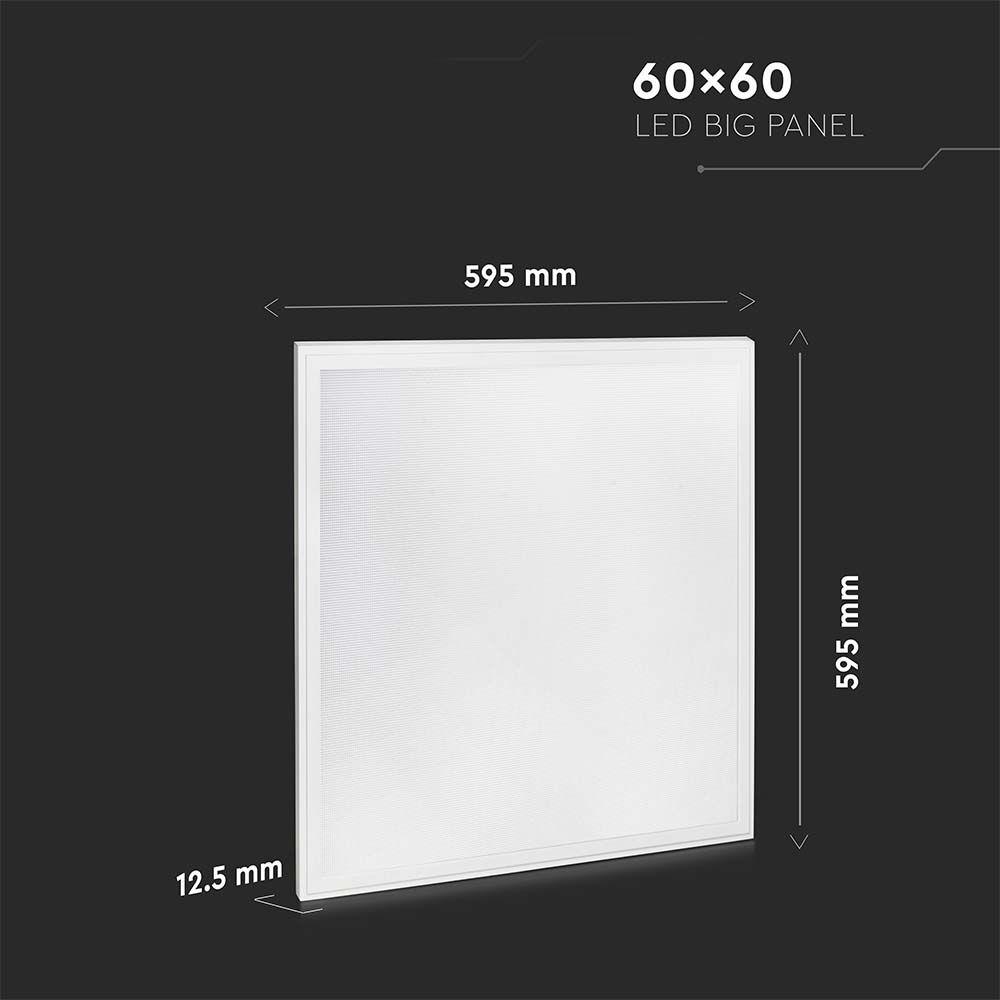 40W Panel LED 600x600mm, Barwa:6400K, Opakowanie: 6szt., VTAC, SKU 2160256