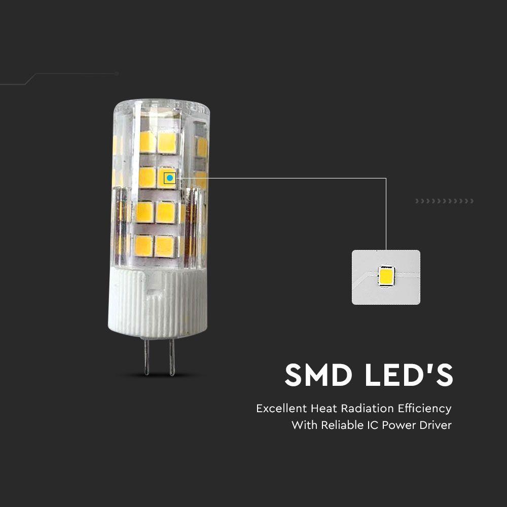 3.2W Żarówka LED, Chip SAMSUNG, Barwa:4000K, Trzonek:G4, VTAC, SKU 21132