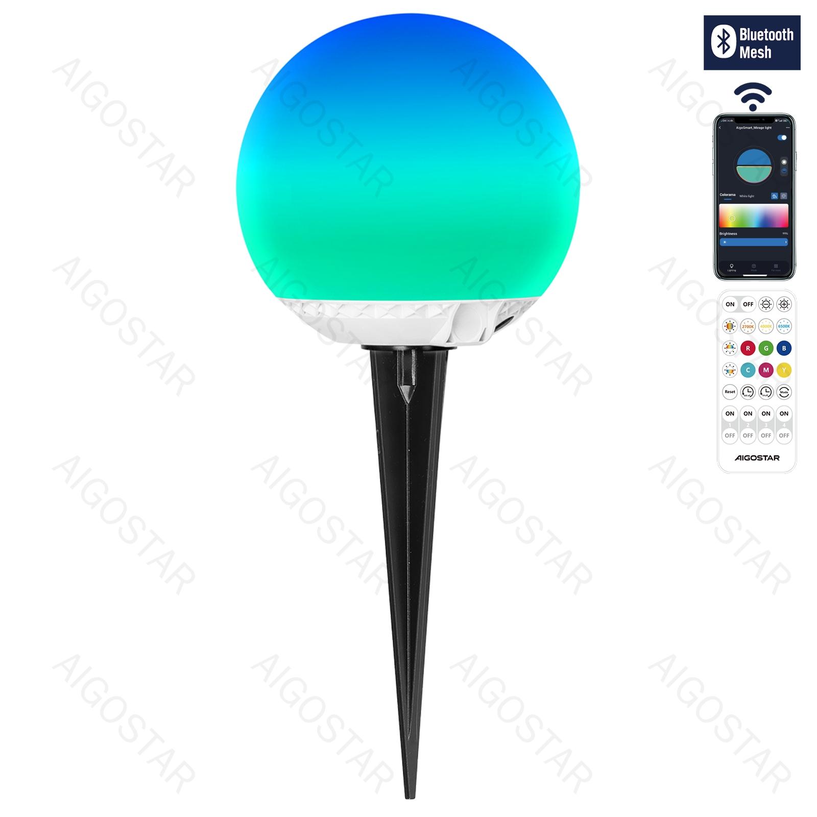 LED SOLAR SMART UNDERGROUND /BLUE TOOTH MESH/SPLIT/20W/RGBCCT/IP65/S∅150MM/COLORED BALL