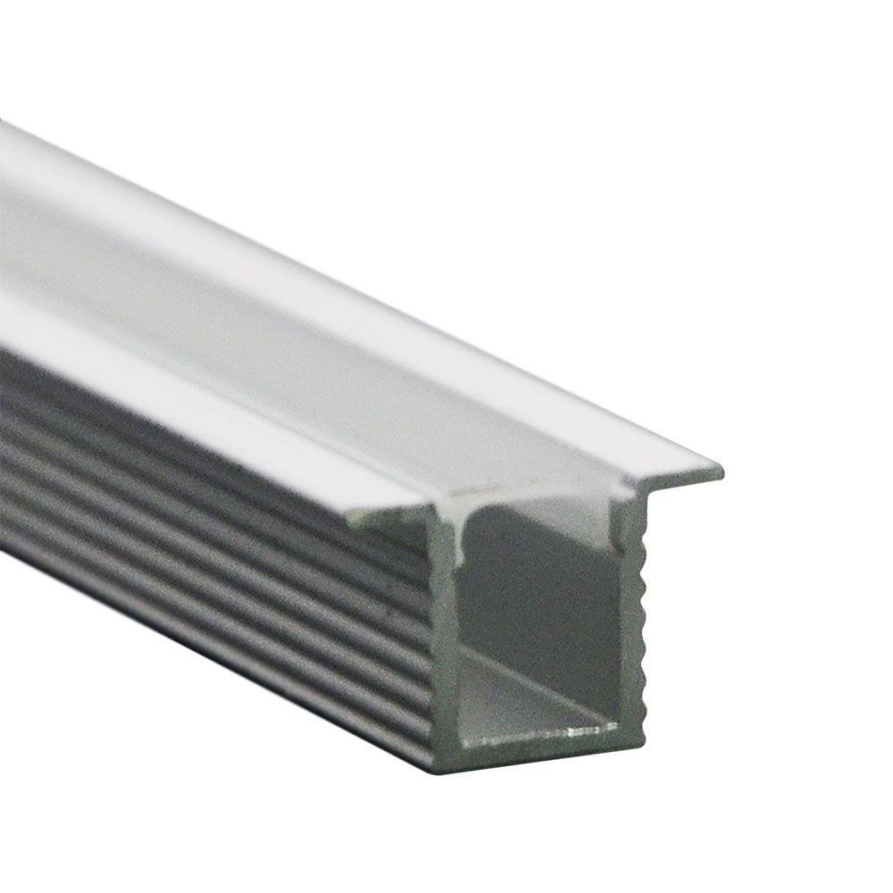 Profil Aluminiowy do paska LED na powierzchniowy, 2000mmx12.4mmx9mm, Klosz: Mleczny, Kolor: Aluminium, VTAC, SKU 2904