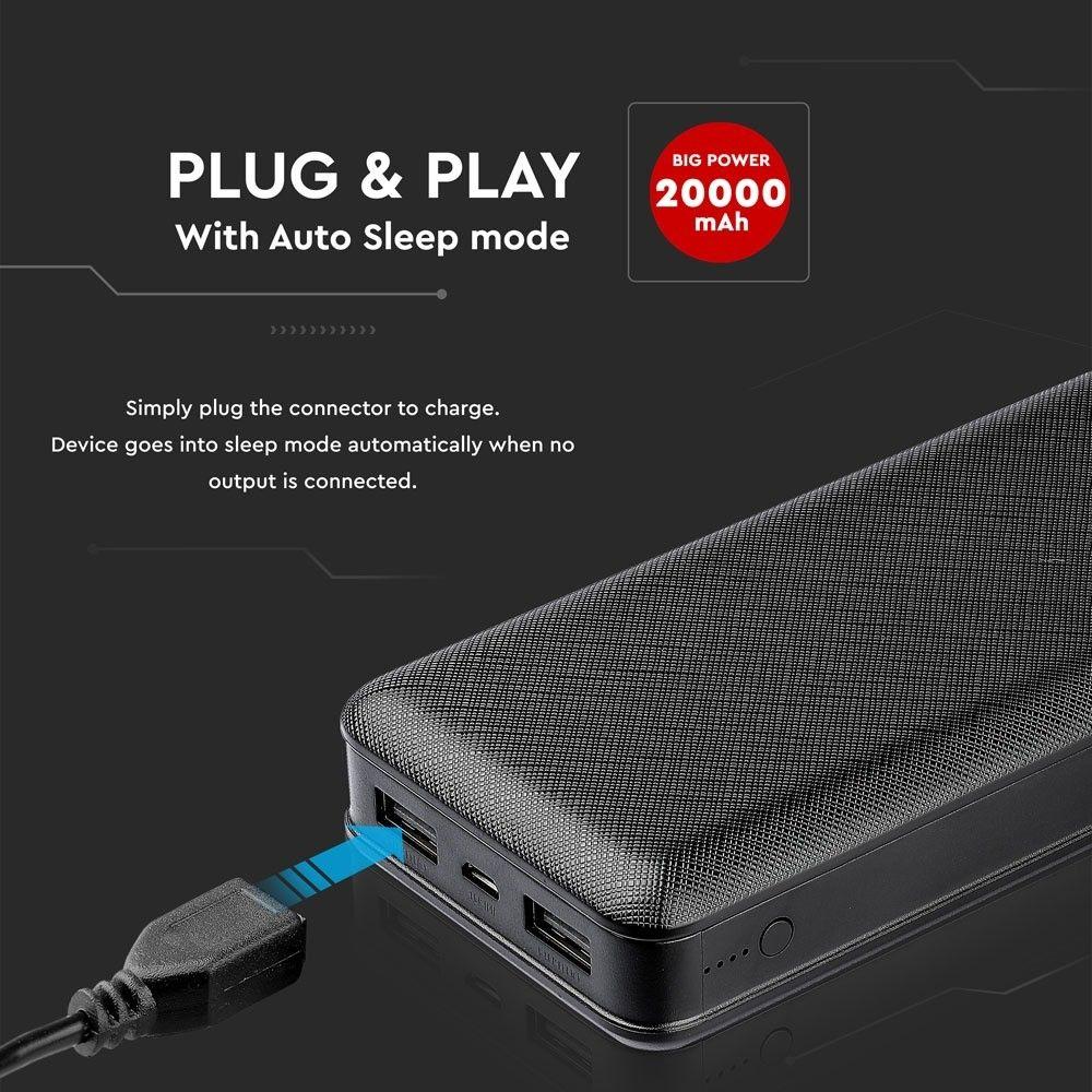 VT-3502 20000mAh POWER BANK-BLACK