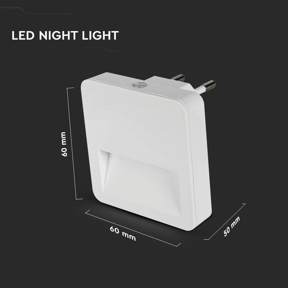 Mini lampka LED, Chip SAMSUNG, Barwa:3000K, Kwadratowa, VTAC, SKU 20019