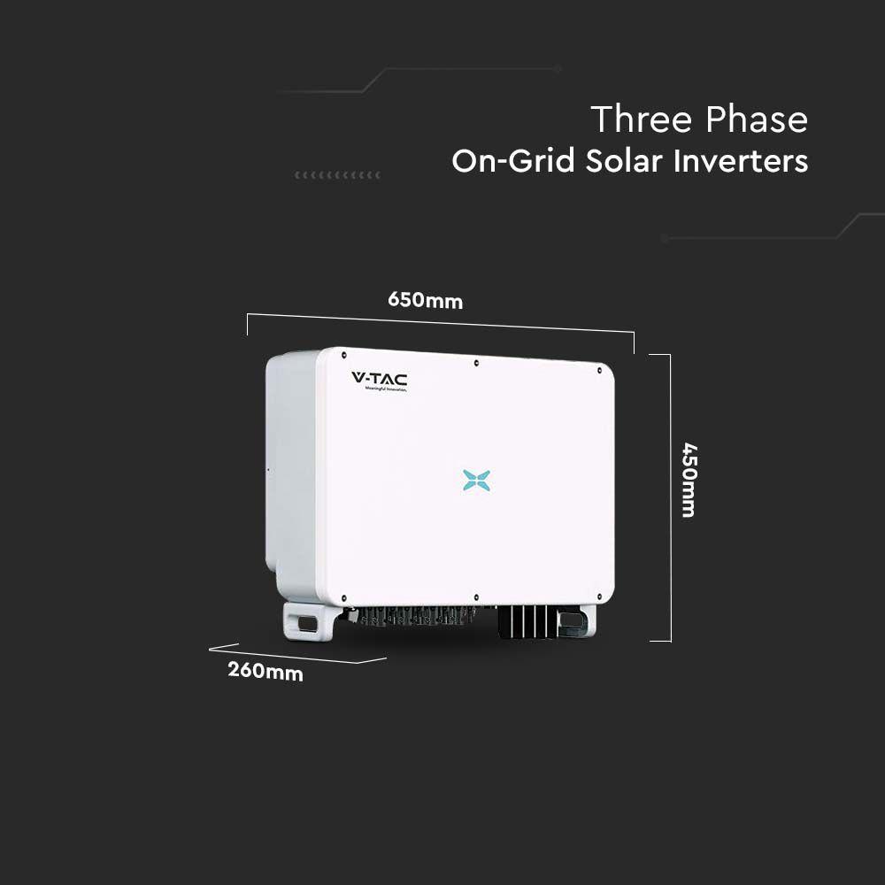 3-FAZOWY INWERTER VT-61060 ON-GRID O MOCY 60kW; 10 LAT GWARANCJI; IP66; ZABEZPIECZENIA DC, AC TYPU II SPD  , VTAC, SKU 11631