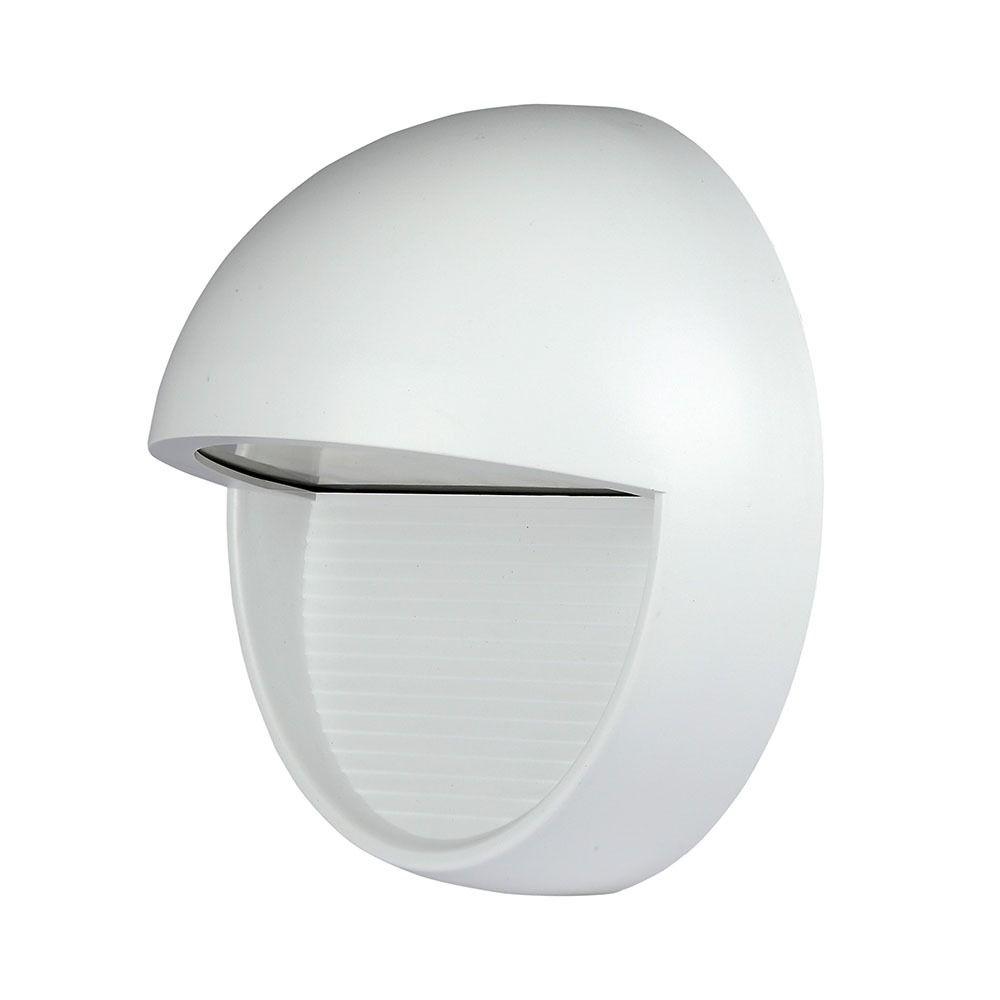 VT-1182 3W LED STEP LIGHT 3000K WHITE BODY ROUND