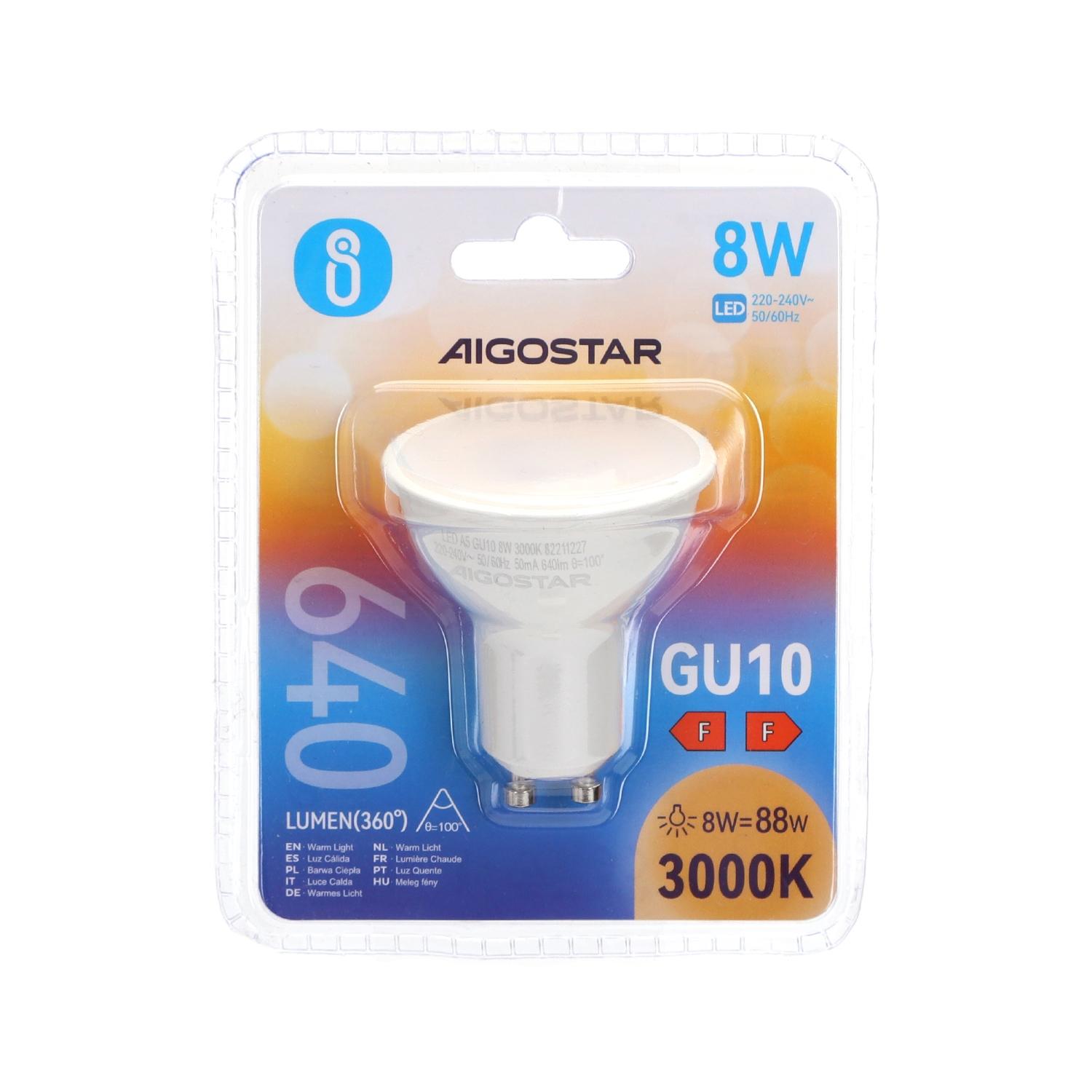 LED GU10 8W