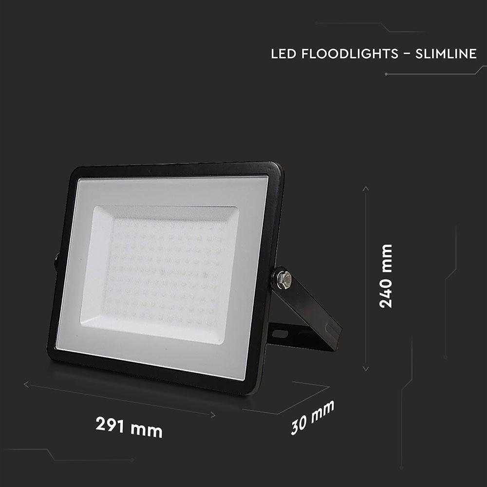 100W Naświetlacz LED SMD, Chip SAMSUNG, Barwa:4000K, Obudowa: Czarna, VTAC, SKU 413