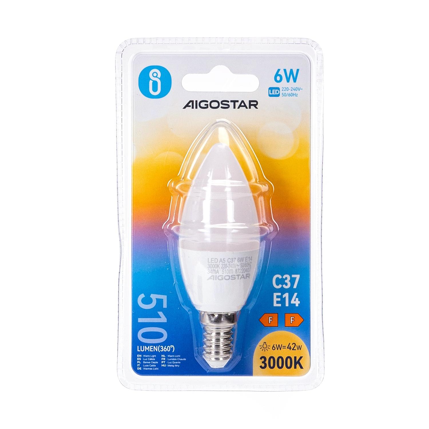 LED C37 E14 6W