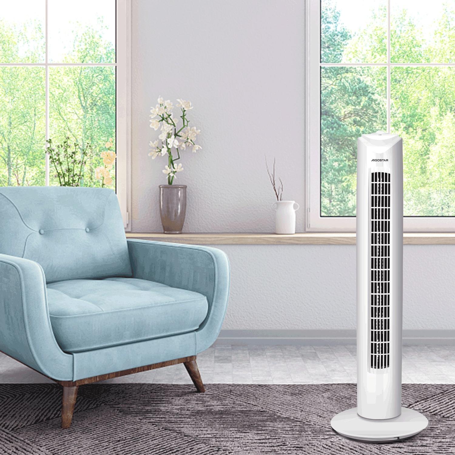 30-in Mechanical Tower Fan