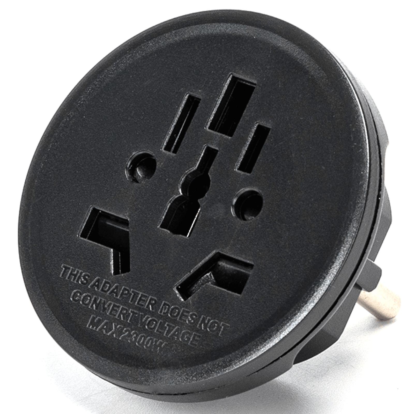 German universal travel socket 10A cylindrical