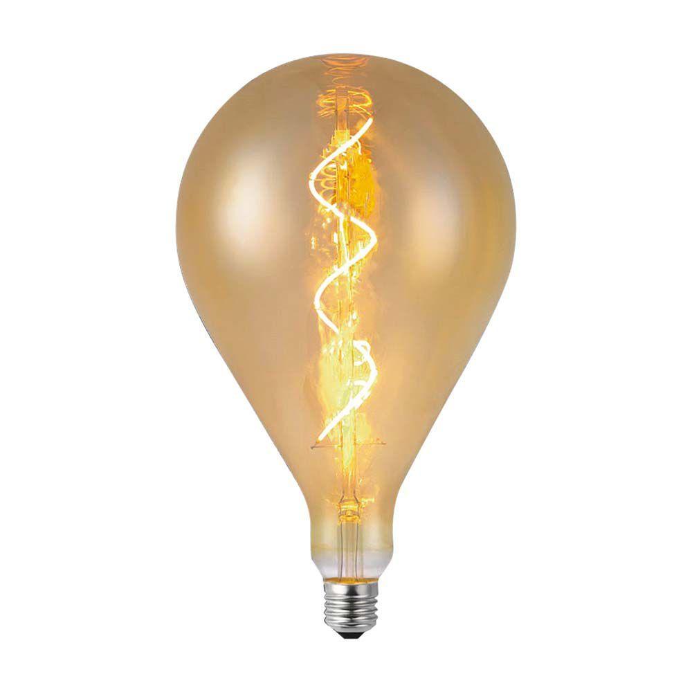 VT-2267 4W A160 SPIRAL FILAMENT BULB 2700K AMBER GLASS