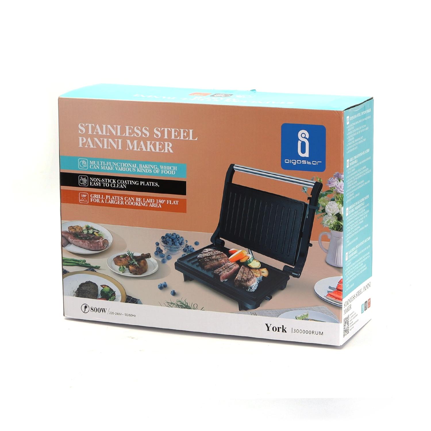 800W Multifunctional SUS Panini Maker