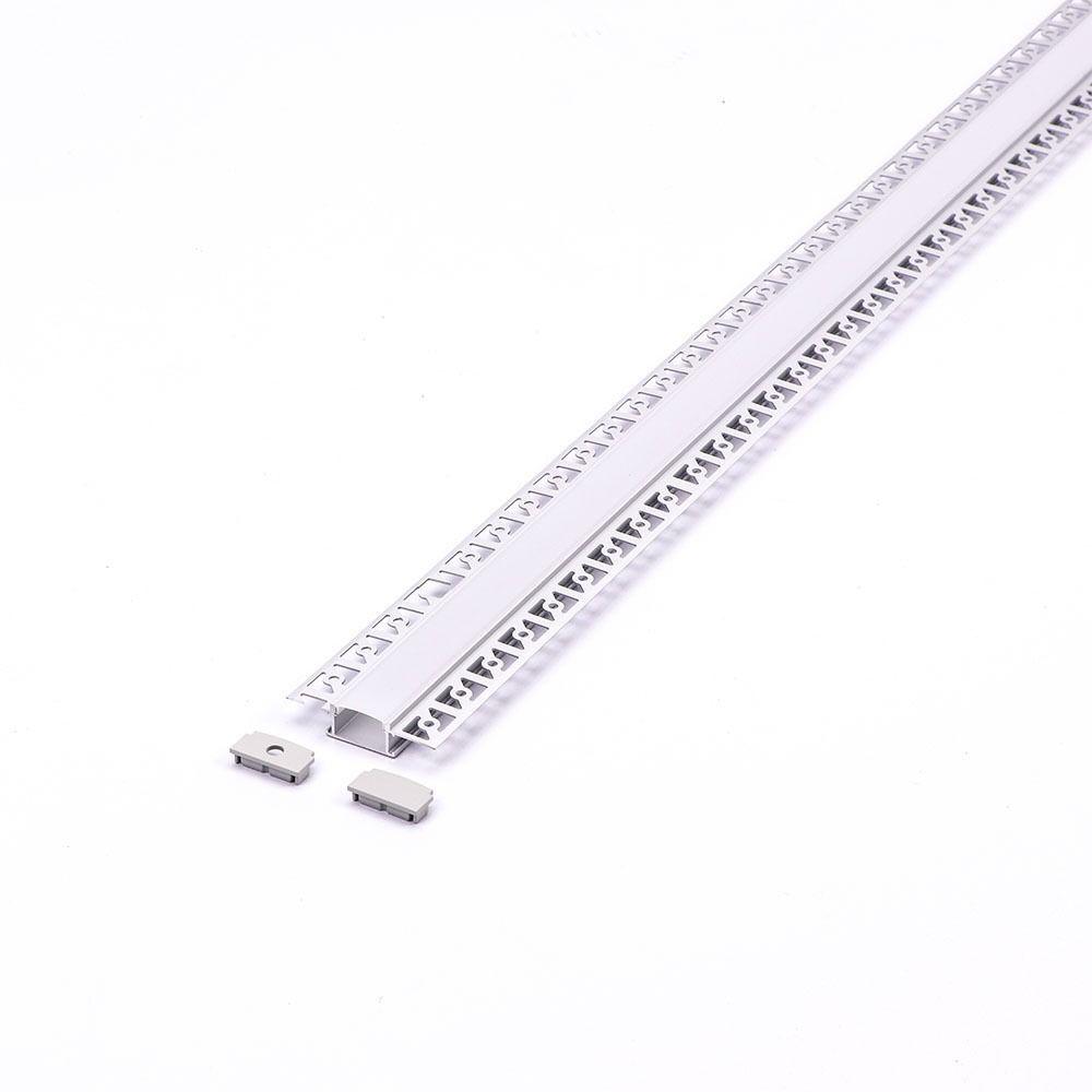 VT-8101 MOUNTING KIT WITH DIFFUSER FOR LED STRIP RECESSED 2000x61.5x14MM SILVER