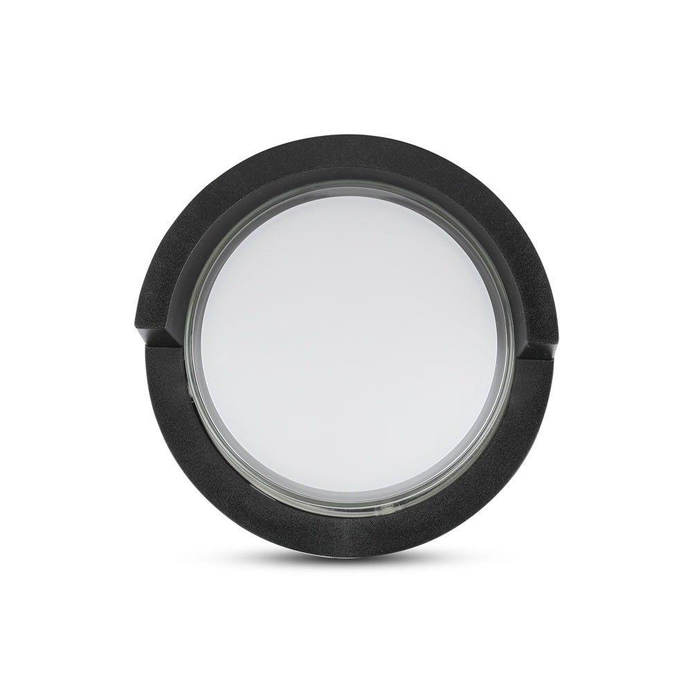 VT-827 12W LED WALL LIGHT 3000K,BLACK -ROUND