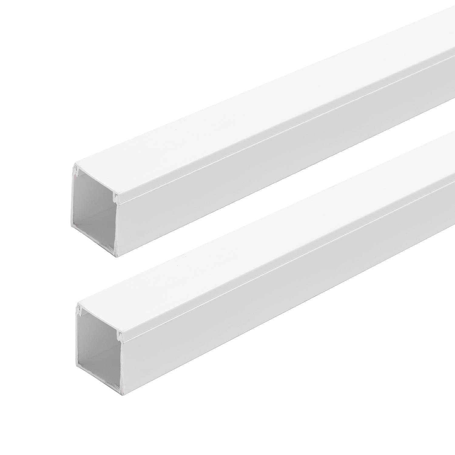 PVC white square trunking with adhesive backing L2000*W40*H40mm