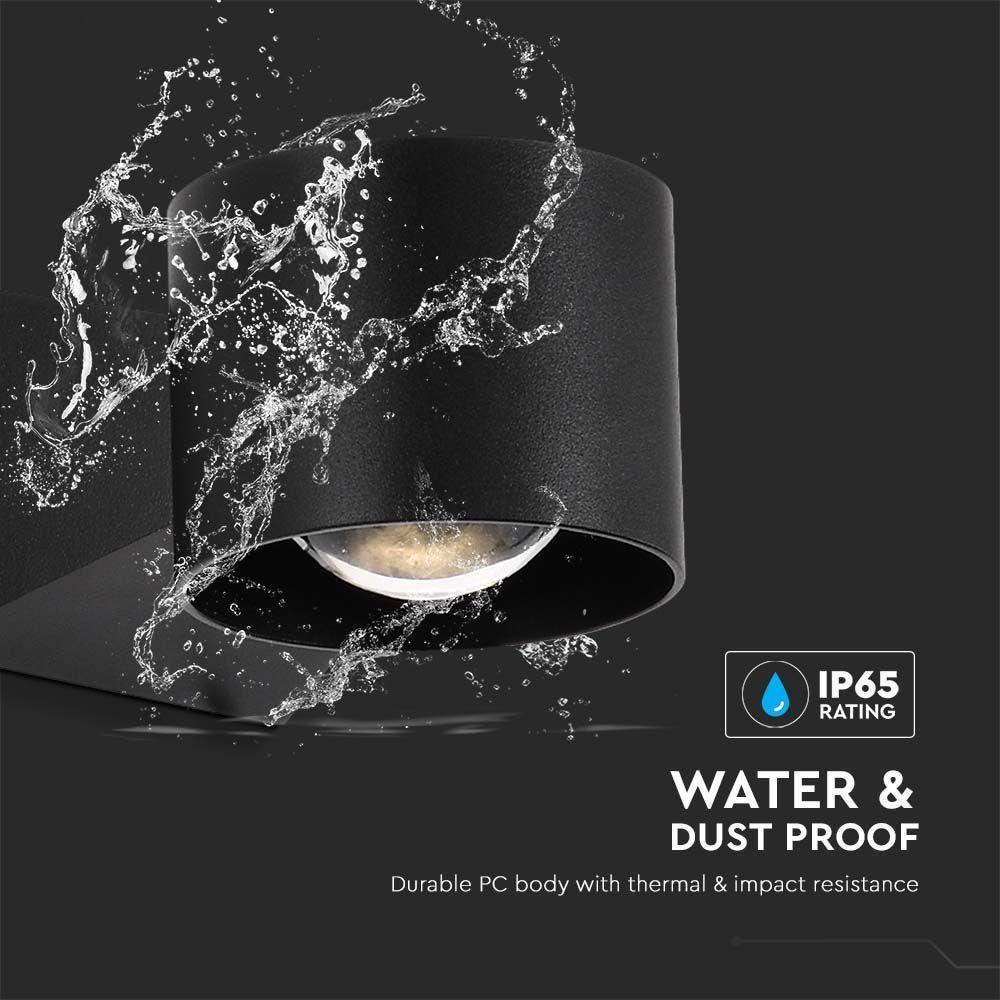 VT-1179 5W LED WALL LIGHT 4000K BLACK BODY IP65