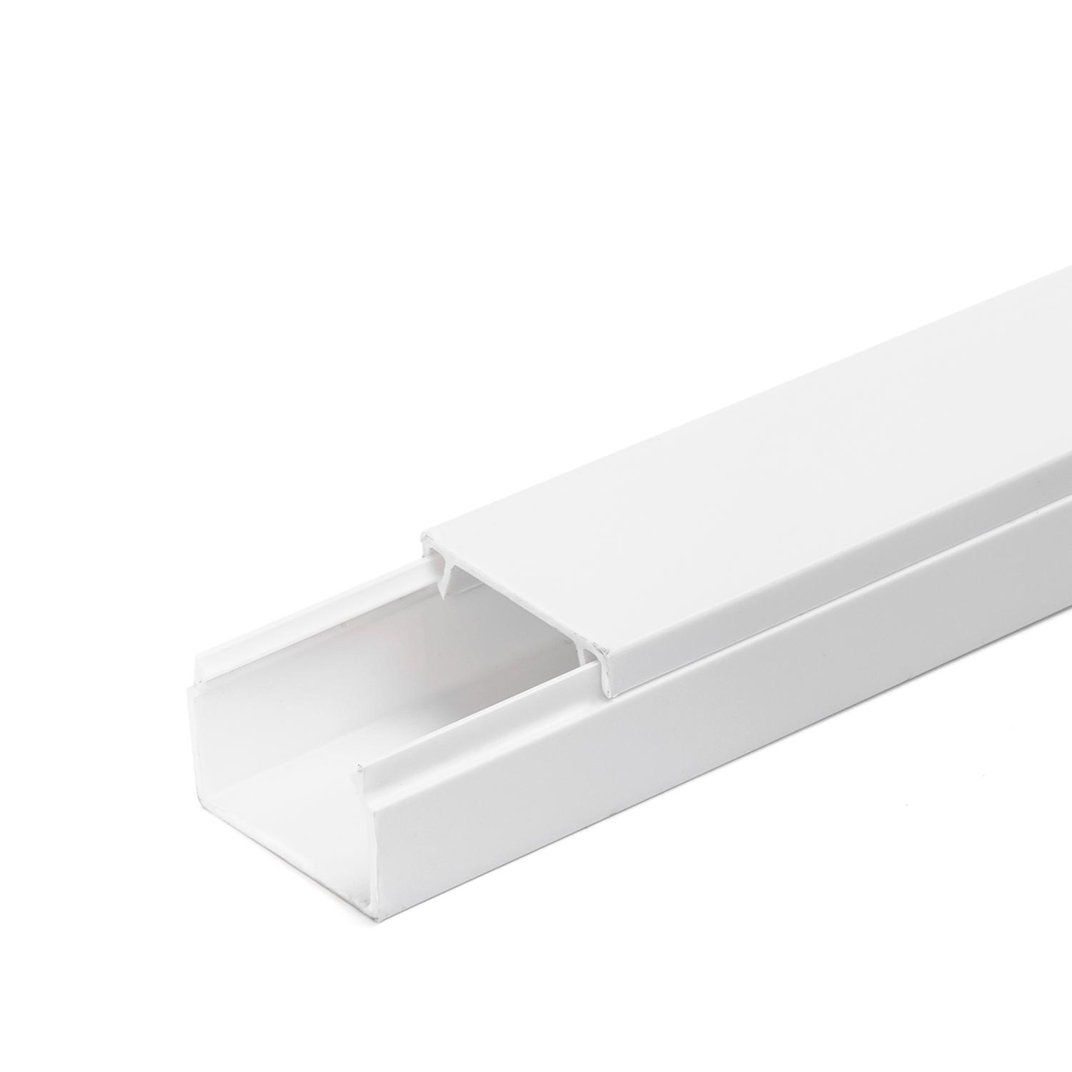 PVC white square trunking with adhesive backing L2000*W25*H16mm