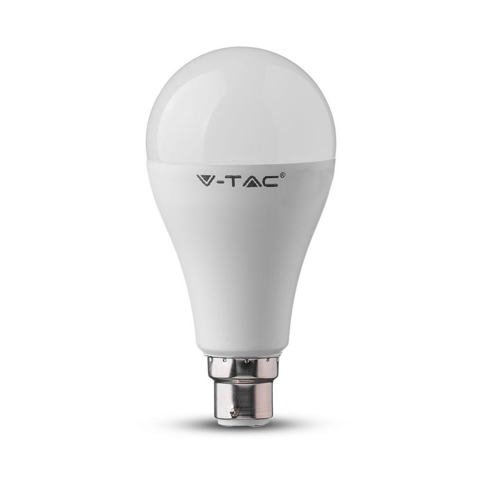 VT-2015 15W A65 LED PLASTIC BULB 2700K B22 200'D