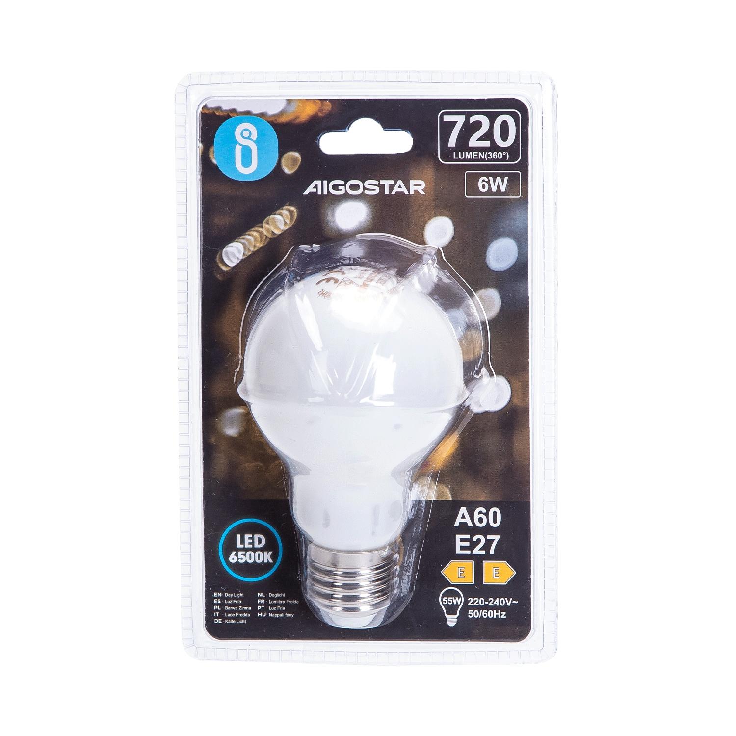 LED Filament Bulb (Milky White) A60 E27 6W