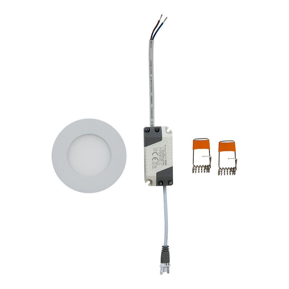 VT-307 3W LED PANEL LIGHT 3000K ROUND