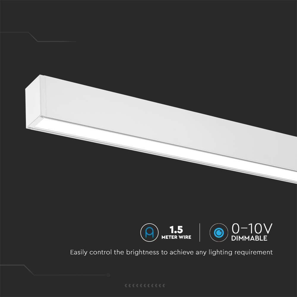 40W Lampa Biurowa, Chip SAMSUNG, Barwa:4000K, Obudowa: Czarna, VTAC, SKU 20463