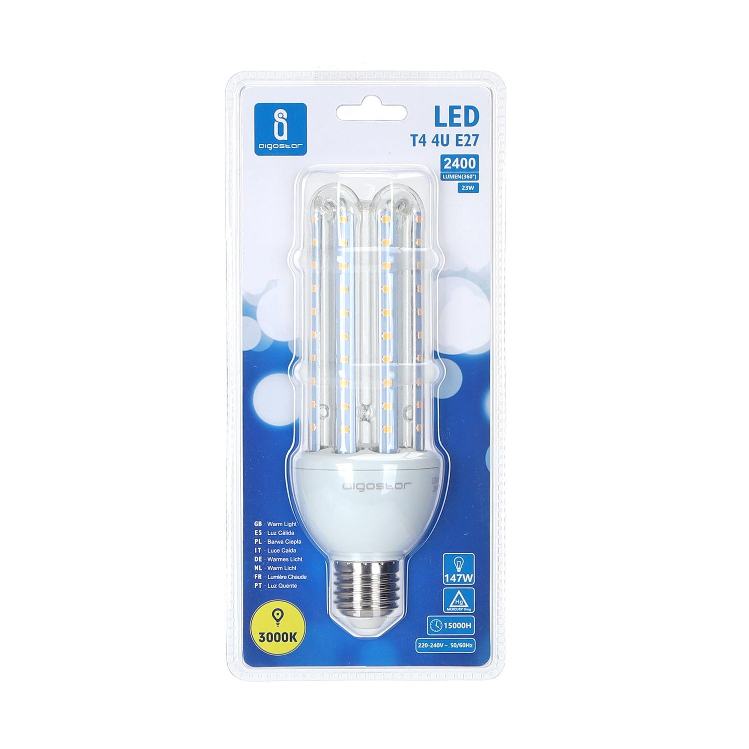 Żarówka LED W Kształcie U 4U E27 23W(23W,E27,3000K)