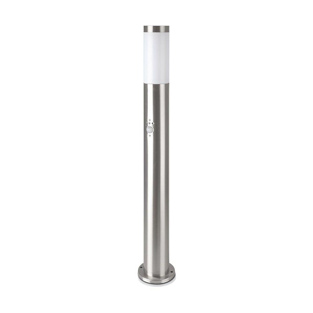 VT-838 BOLLARD LAMP-PIR SENSOR-STAINLESS STEEL BODY(80CM)E27 SATIN NICKEL-IP44