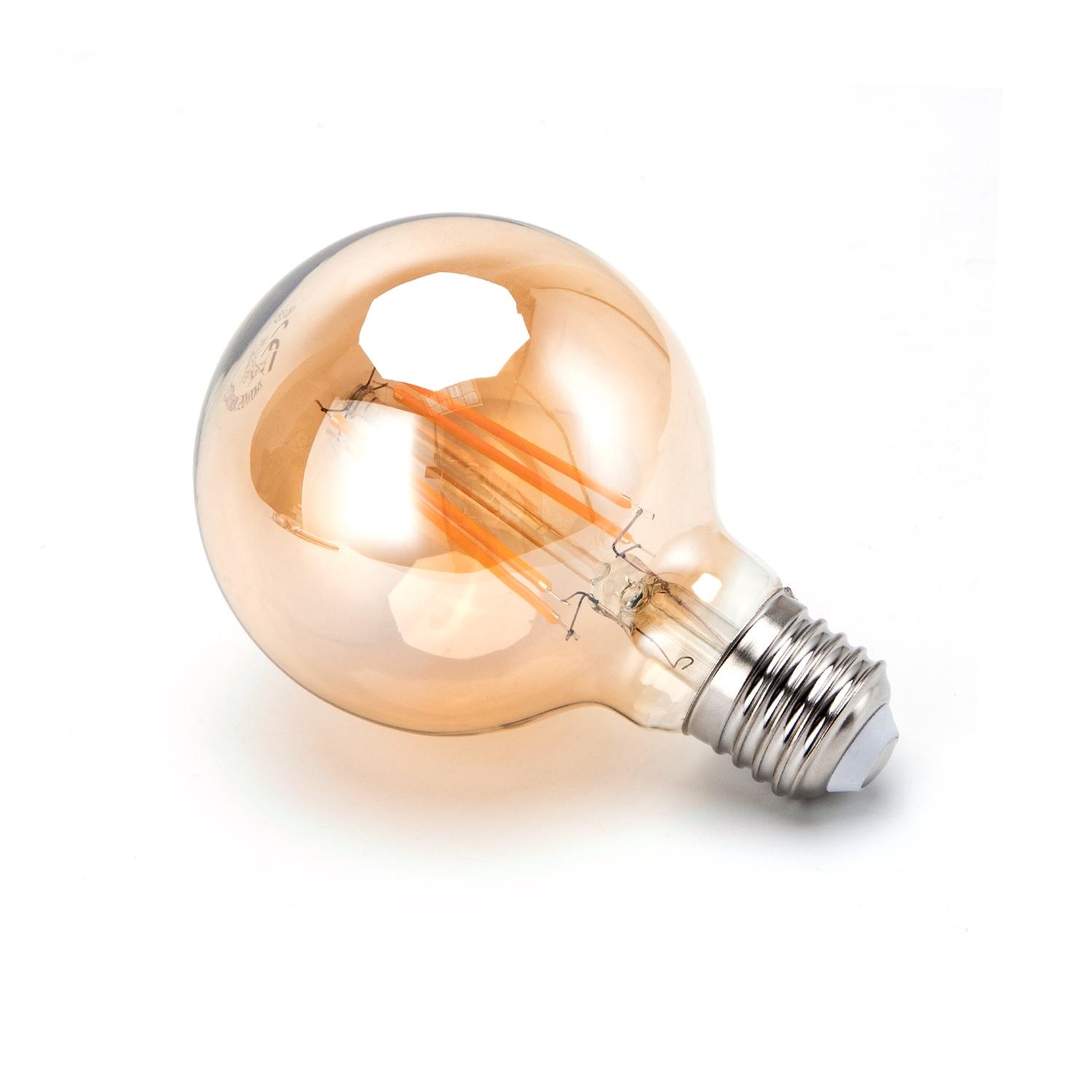 LED Filament Bulb (Amber) G80 E27 4W