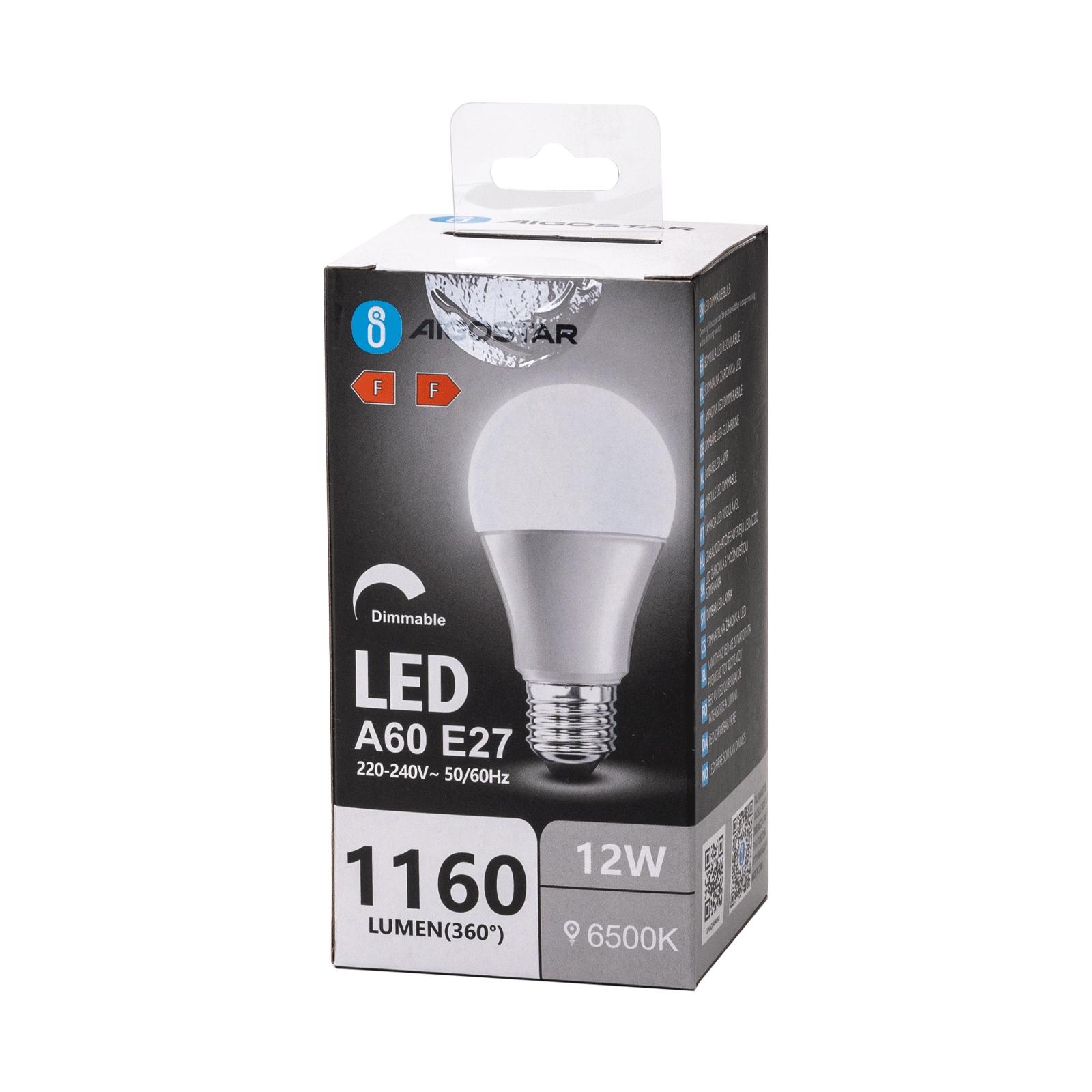 Ściemnialna żarówka LED A60 E27 12W 6500K