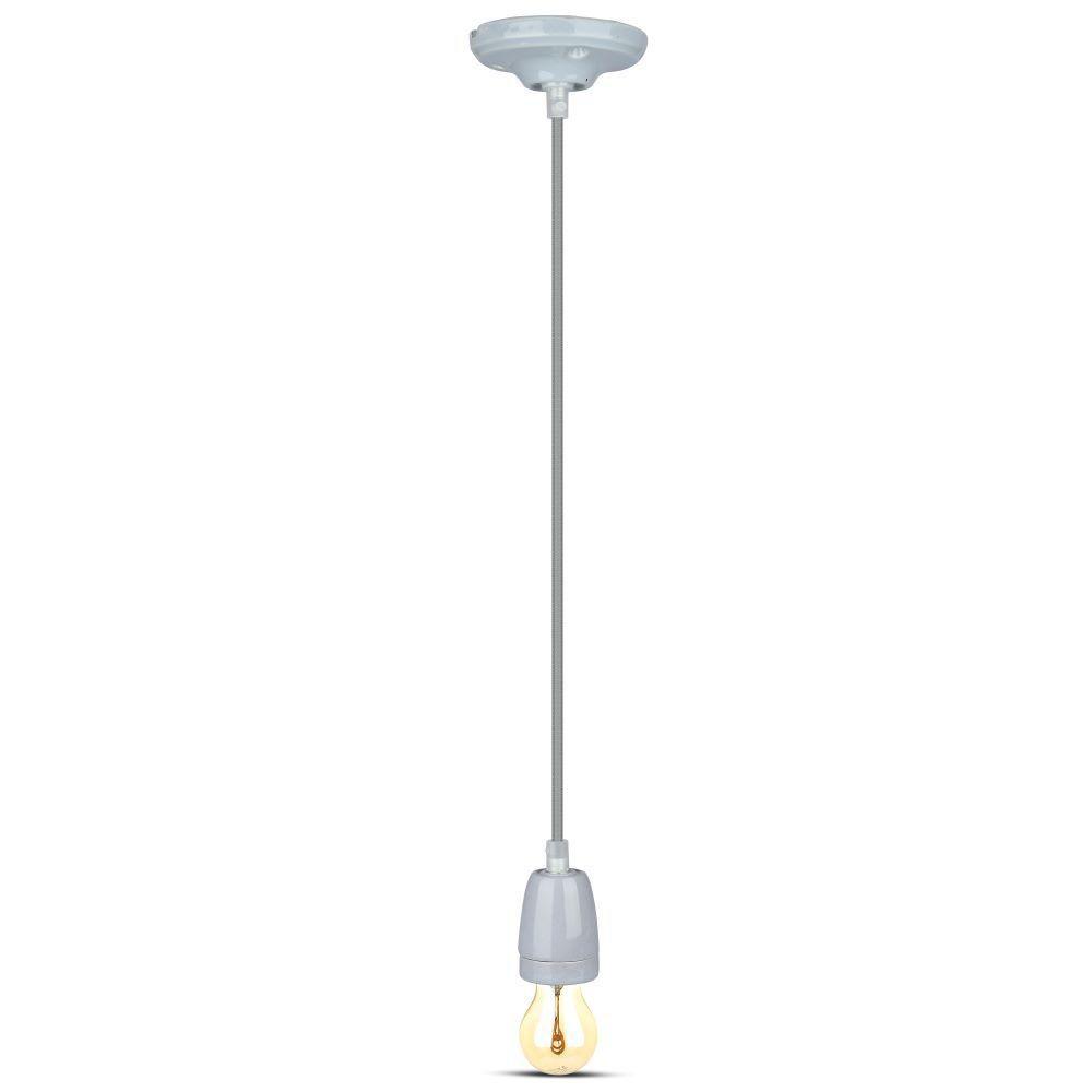 VT-7998 HIGH FREQUENCY PORCELAIN LAMP E27 HOLDER-GREY