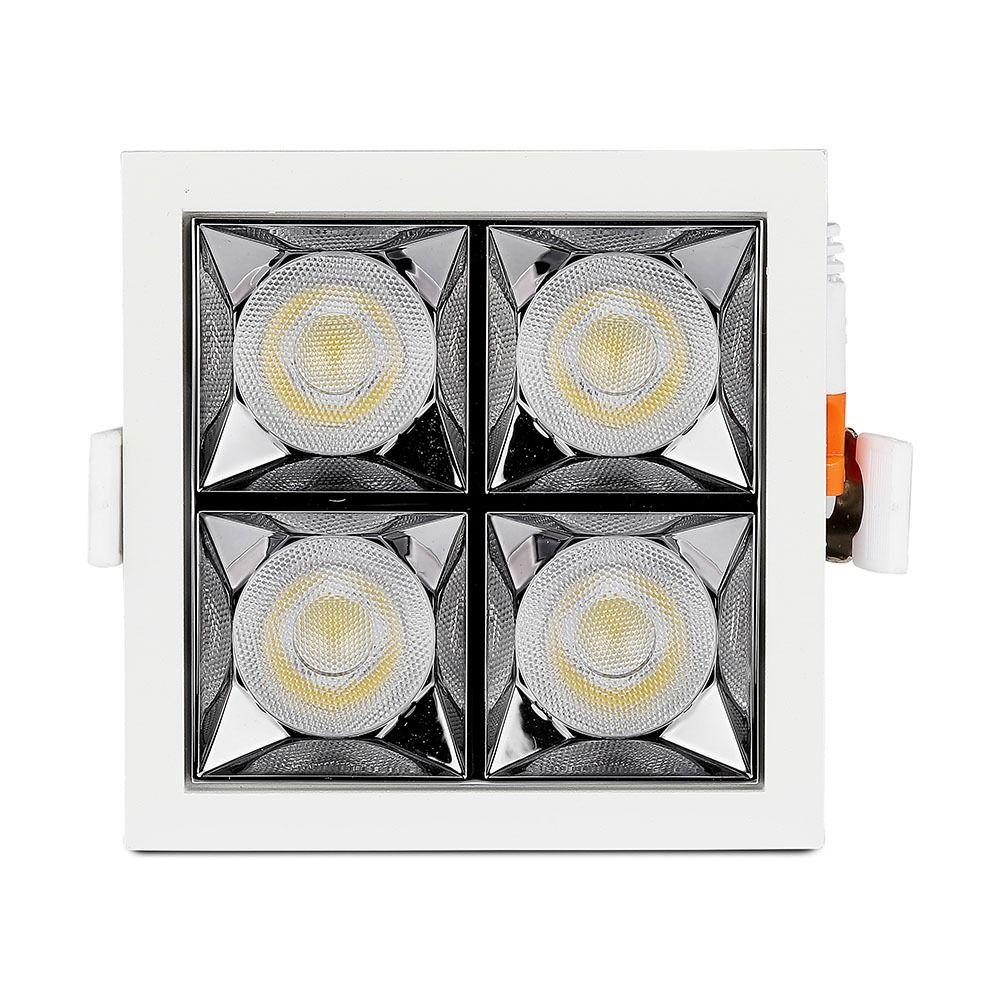 16W Oprawa wpuszczana reflektor LED, Chip SAMSUNG, Barwa:2700K, Kąt 12', VTAC, SKU 978