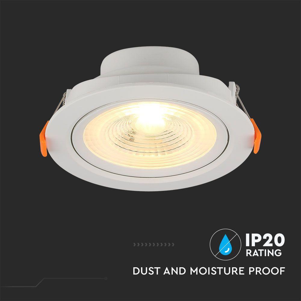 VT-8407 7W LED DOWNLIGHT 6000K ROUND