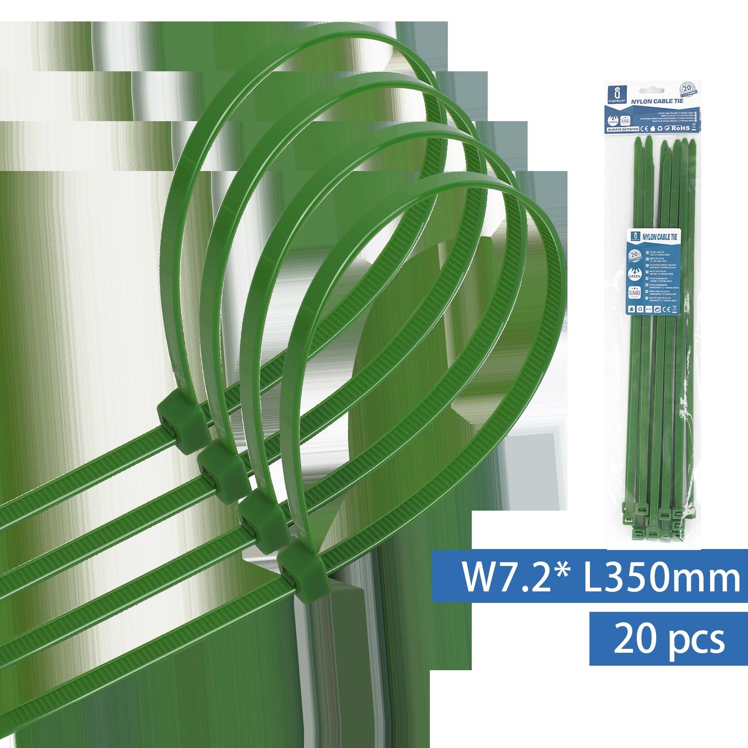 Nylon Cable Ties W7.2*L350mm Green