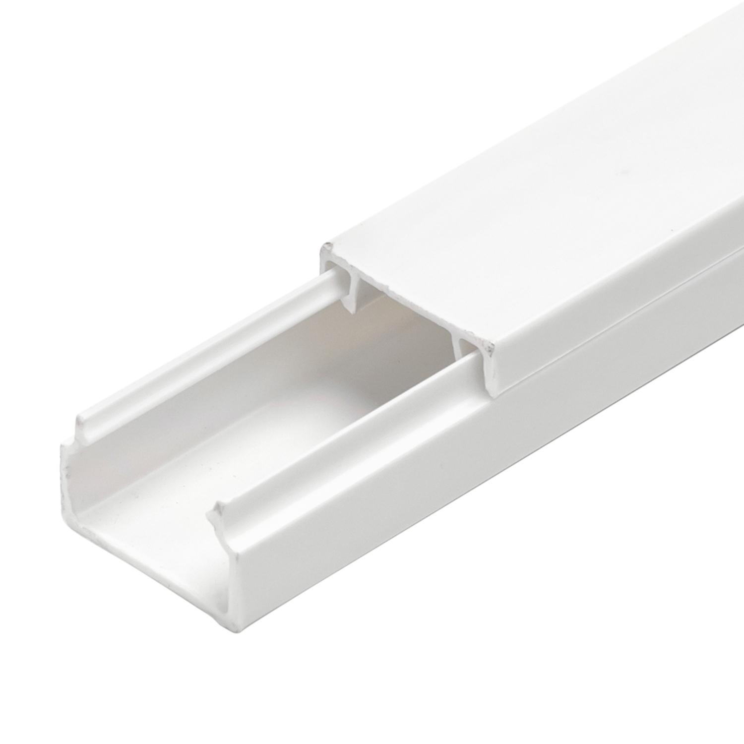 PVC white square trunking with adhesive backing L2000*W15*H10mm