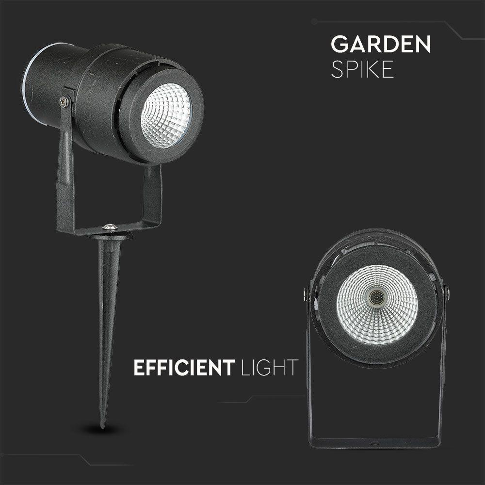 VT-857 12W LED GARDEN LAMP 4000K BLACK BODY