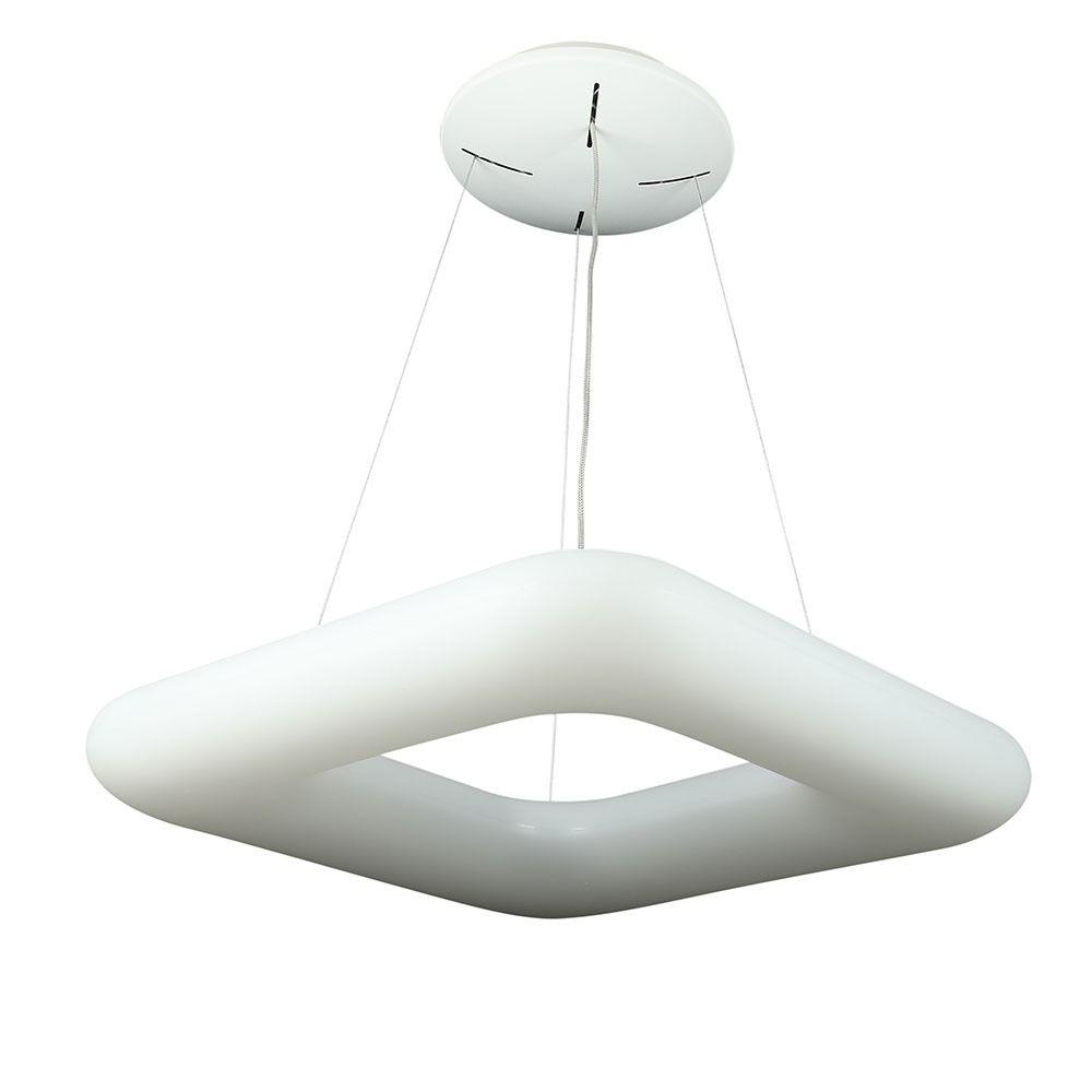 80W Lampa Wisząca, Kwadratowa, Ściemniana, Biały, VTAC, SKU 3964