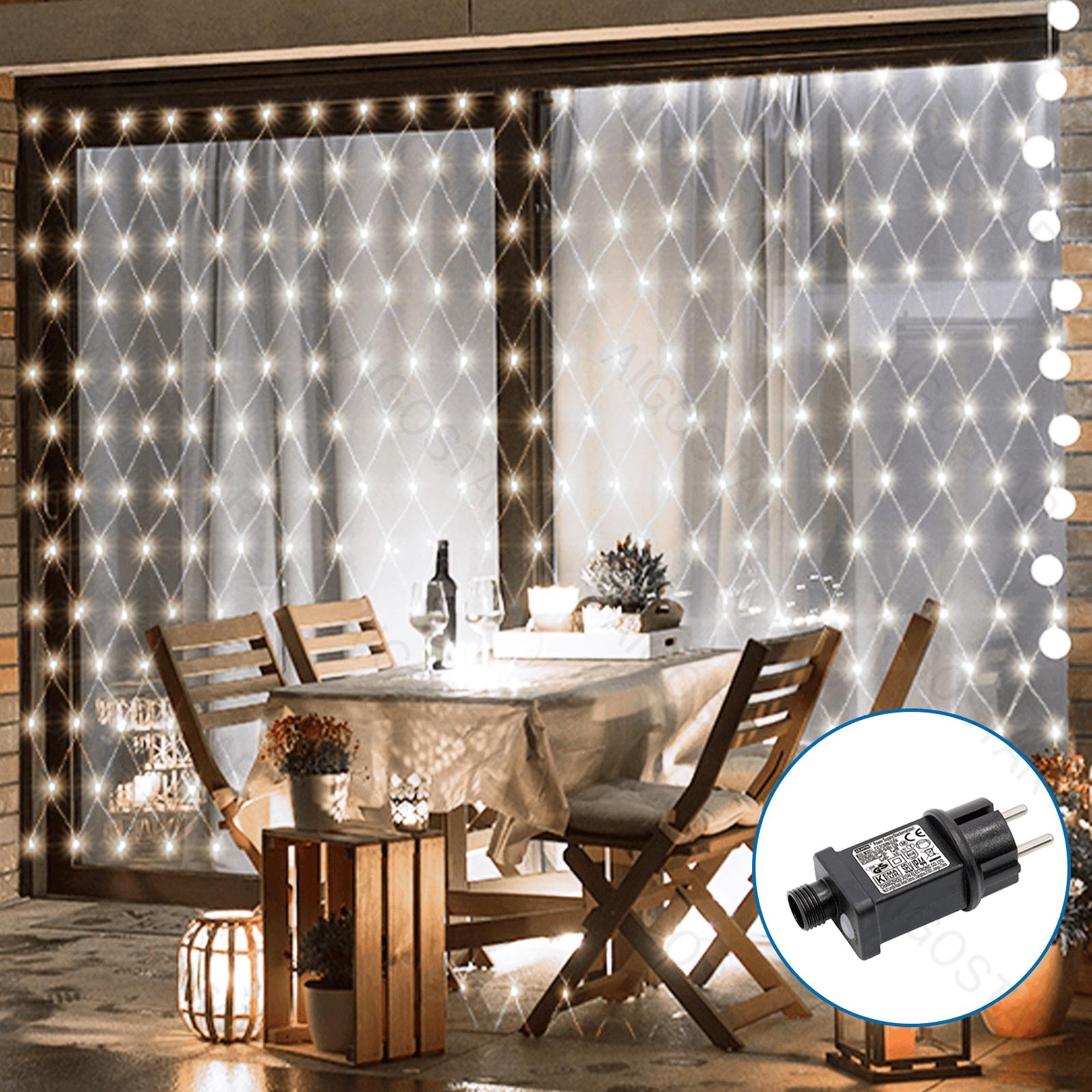 Low voltage net light flat string lights, cold white, 1.5m*1.5m