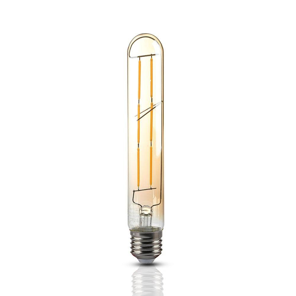 6W T30 Żarówka LED Filament, Klosz Bursztynowy, Barwa:2200K, Trzonek:E27, VTAC, SKU 7143